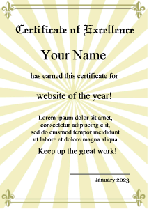 certificate templates