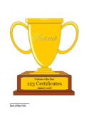 printable trophy with name plate