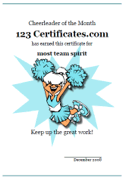 pep-squad award template