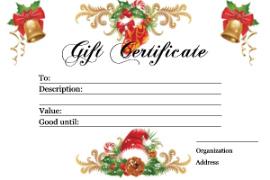 Christmas Gift Certificate Templates