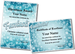 Santa Claus certificate template