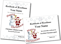 Christmas Certificate Templates