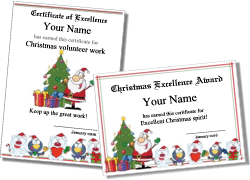 Christmas certificate