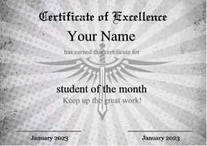 cool certificate template