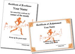 Free Running Certificate Templates