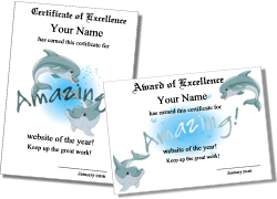Cute certificates to personalize and print
