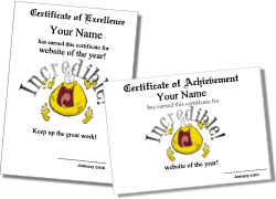 Cute certificates to personalize and print
