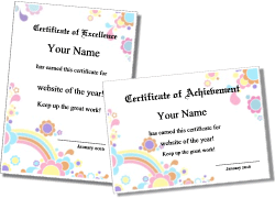 Printable Certificates And Award Templates