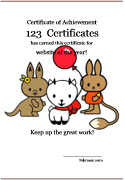 animal certificate template