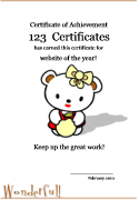 cute cat certificate template