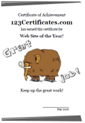 wooly mammoth certificate template