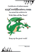 dragon certificate template