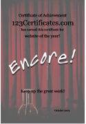 drama club award template