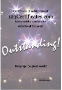 drama certificate