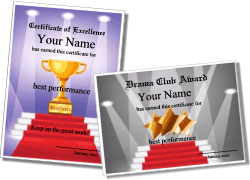 red carpet award template