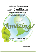 Ecology award certificate
