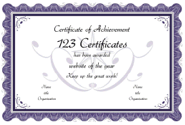Printable Certificates And Award Templates