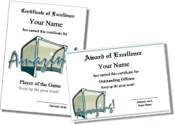 field hockey certificate template