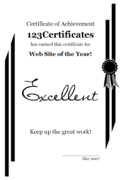 formal certificate template