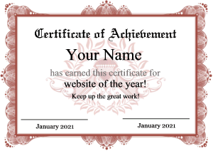 certificate template