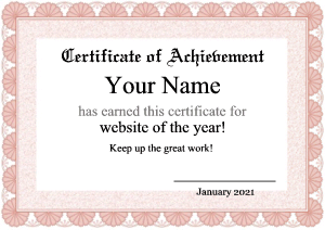 cute certificate templates, formal
