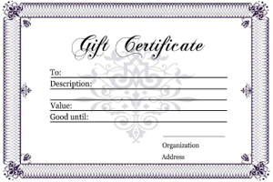 Terms and Conditions Template Flower Gift Voucher Card Business Gifts for Clients Gift Certificate Template Printable and Editable PDF