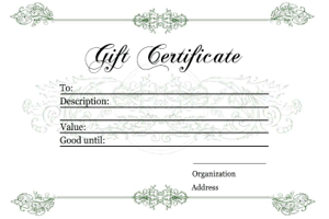 printable gift certificate template