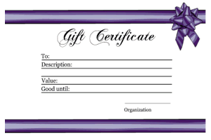 Gift Certificate Templates & Ideas