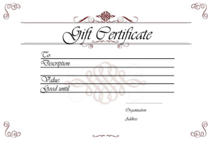 online gift certificate to print