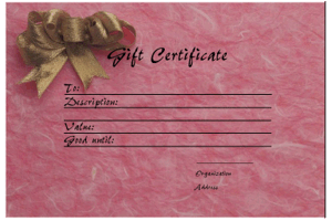 Gift Certificate Template Free Mac Gift Certificate Template Free Mac