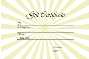 Gift Voucher Template