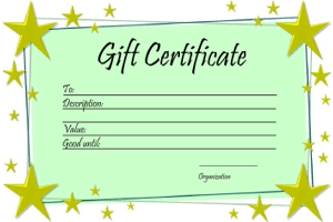 Gift Voucher Templates Free Printable Gift Vouchers