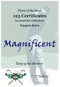 golf certificate for kids