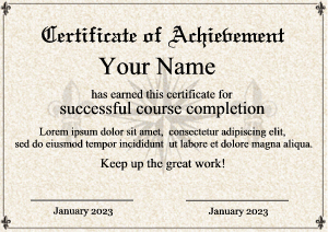 certificate template, graduation, 2025 diploma