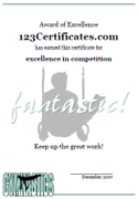 pritable gymnastic award template