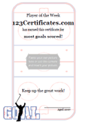 hockey photo award templates