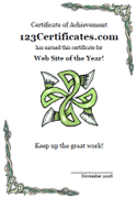 award to print