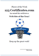 netball certificate template