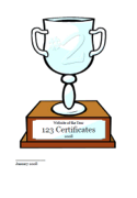 second place trophy template