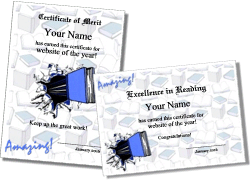 library certificate template