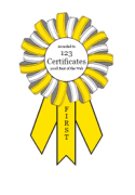 first place ribbon template