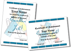 School Certificate Templates - personalize and print for free