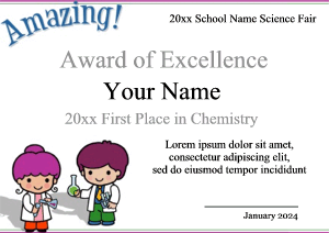 science fair award