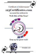 space theme certificate template