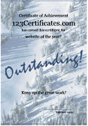winter sports certificate border