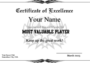 cool certificate template