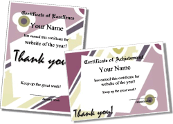 certificate to give to teachers