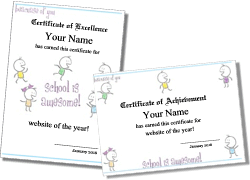 cute kindergarten certificate template