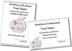 award template for teachers