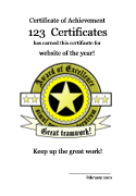 award template to print